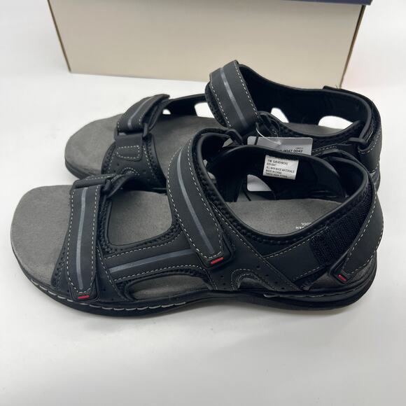 St. John\'s Bay Mens Strap Sandals Black Color Size 11M main image 6